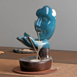 Handgefertigter Räucherkegelhalter mit Wasserfall-Effekt