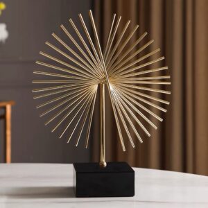 Handgefertigte abstrakte Metall-Skulptur – Nordic Home Decor